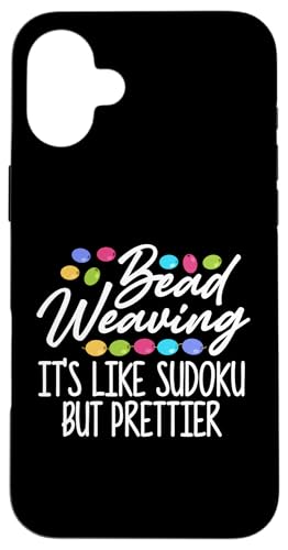 Bead Weaving Like Sudoku But Prettier Beading Beader Jewelry Hülle für iPhone 16 Plus Bead Weaving Like Sudoku But Prettier Beading Beader Jewelry Hülle für iPhone 16 Plus von Handgemachter Schmuck Perlen Designs Kunst