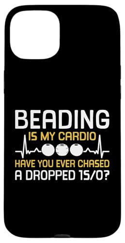 Beading Is My Cardio Beading Beader Jewelry Hülle für iPhone 15 Plus Beading Is My Cardio Beading Beader Jewelry Hülle für iPhone 15 Plus von Handgemachter Schmuck Perlen Designs Kunst
