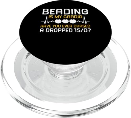 Beading Is My Cardio Beading Beader Jewelry PopSockets PopGrip für MagSafe Beading Is My Cardio Beading Beader Jewelry PopSockets PopGrip für MagSafe von Handgemachter Schmuck Perlen Designs Kunst