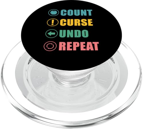 Count Curse Undo Repeat Beading Beader Jewelry PopSockets PopGrip für MagSafe Count Curse Undo Repeat Beading Beader Jewelry PopSockets PopGrip für MagSafe von Handgemachter Schmuck Perlen Designs Kunst