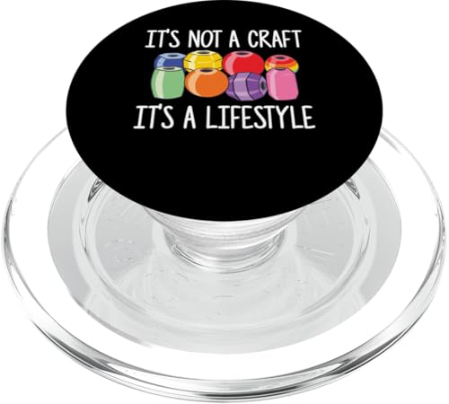 Its Not A Craft Its A Lifestyle Beading Beader Jewelry PopSockets PopGrip für MagSafe Its Not A Craft Its A Lifestyle Beading Beader Jewelry PopSockets PopGrip für MagSafe von Handgemachter Schmuck Perlen Designs Kunst