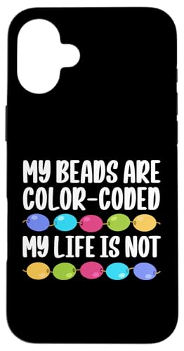 My Beads Are Color-Coded Beader Bead Jewelry Beading Hülle für iPhone 16 Plus My Beads Are Color-Coded Beader Bead Jewelry Beading Hülle für iPhone 16 Plus von Handgemachter Schmuck Perlen Designs Kunst