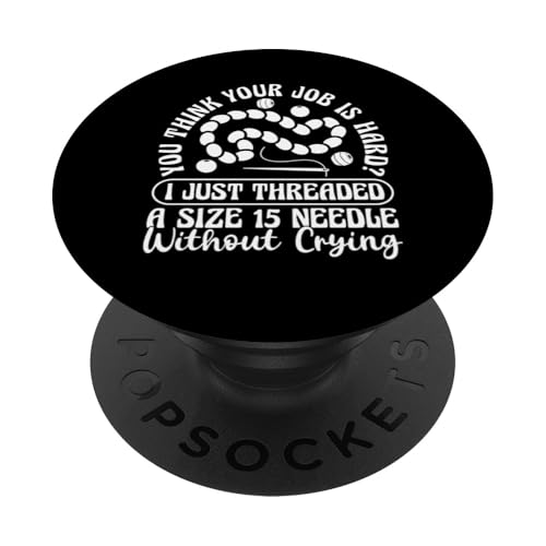 You Think Your Job Is Hard? Beading Beader Jewelry PopSockets Klebender PopGrip You Think Your Job Is Hard? Beading Beader Jewelry PopSockets Klebender PopGrip von Handgemachter Schmuck Perlen Designs Kunst