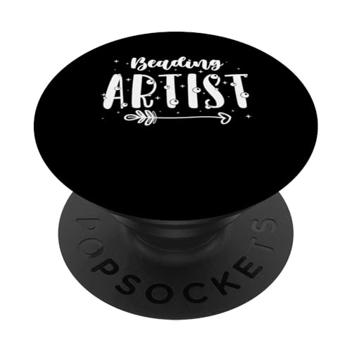 Beading Artist Beading Bead Jewelry PopSockets Klebender PopGrip Beading Artist Beading Bead Jewelry PopSockets Klebender PopGrip von Handgemachter Schmuck Perlen Kunst Design