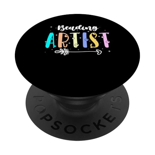 Beading Artist Beading Bead Jewelry PopSockets Klebender PopGrip Beading Artist Beading Bead Jewelry PopSockets Klebender PopGrip von Handgemachter Schmuck Perlen Kunst Design