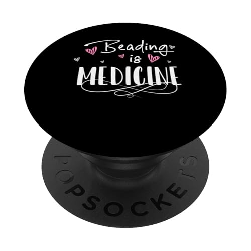 Beading Is Medicine Bead Jewelry PopSockets Klebender PopGrip Beading Is Medicine Bead Jewelry PopSockets Klebender PopGrip von Handgemachter Schmuck Perlen Kunst Design