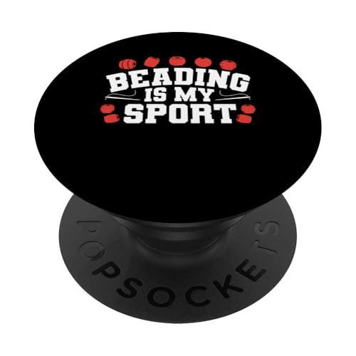 Beading Is My Sport Beading Bead Jewelry PopSockets Klebender PopGrip Beading Is My Sport Beading Bead Jewelry PopSockets Klebender PopGrip von Handgemachter Schmuck Perlen Kunst Design