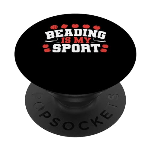 Beading Is My Sport Beading Bead Jewelry PopSockets Klebender PopGrip Beading Is My Sport Beading Bead Jewelry PopSockets Klebender PopGrip von Handgemachter Schmuck Perlen Kunst Design