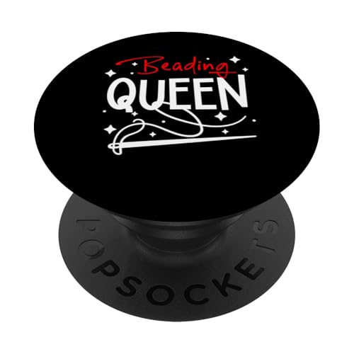Beading Queen Beading Bead Jewelry PopSockets Klebender PopGrip Beading Queen Beading Bead Jewelry PopSockets Klebender PopGrip von Handgemachter Schmuck Perlen Kunst Design