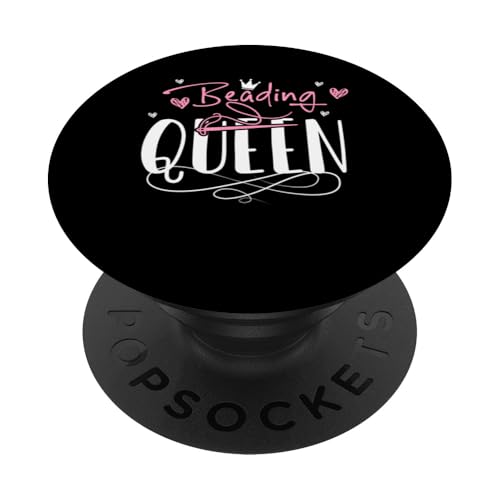 Beading Queen Beading Bead Jewelry PopSockets Klebender PopGrip von Handgemachter Schmuck Perlen Kunst Design