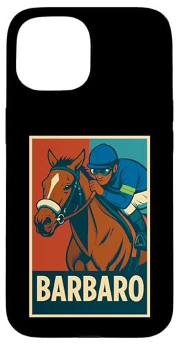 Barbaro Horse, Pferderennen, Santa Anita, Del Mar, Pferde Hülle für iPhone 15 von Handicapping Horse Gear