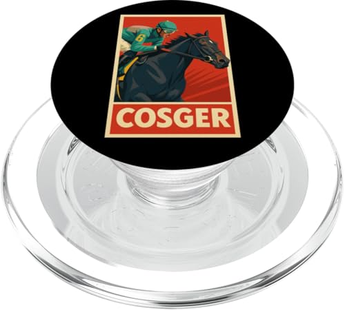 Cosger Horse, Pferderennen, Santa Anita, Del Mar, Rennpferd PopSockets PopGrip für MagSafe Cosger Horse, Pferderennen, Santa Anita, Del Mar, Rennpferd PopSockets PopGrip für MagSafe von Handicapping Horse Gear