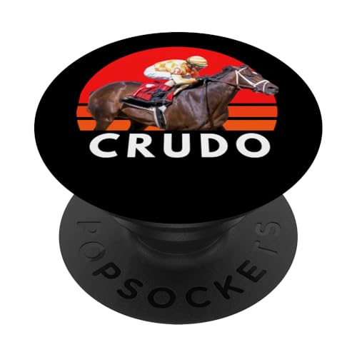 Crudo Pferd, Pferderennen, Del Mar, Santa Anita, Pferde PopSockets Klebender PopGrip Crudo Pferd, Pferderennen, Del Mar, Santa Anita, Pferde PopSockets Klebender PopGrip von Handicapping Horse Gear