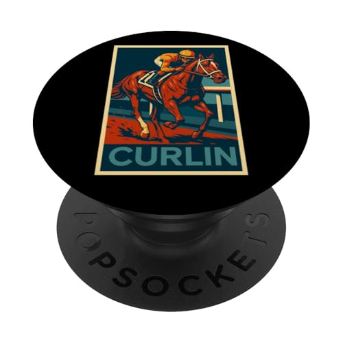 Curlin Horse, Pferderennen, Del Mar, Santa Anita, Pferde PopSockets Klebender PopGrip Curlin Horse, Pferderennen, Del Mar, Santa Anita, Pferde PopSockets Klebender PopGrip von Handicapping Horse Gear