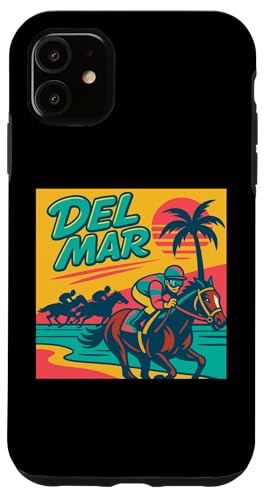 Del Mar Horse Racing Vollblut Santa Anita Pferdespieler Hülle für iPhone 11 Del Mar Horse Racing Vollblut Santa Anita Pferdespieler Hülle für iPhone 11 von Handicapping Horse Gear