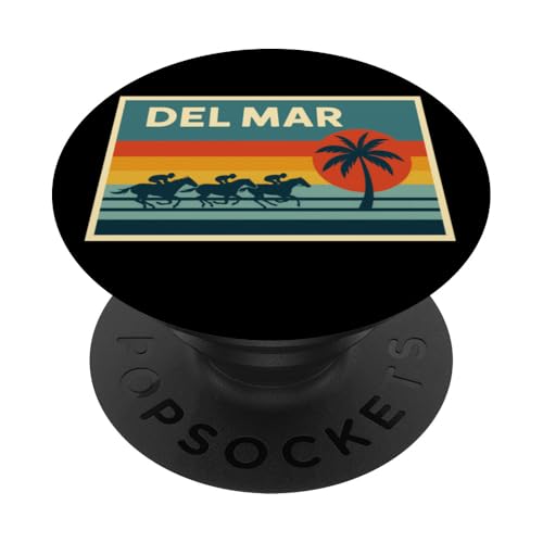 Del Mar Horse Racing Vollblut Santa Anita Pferdespieler PopSockets Klebender PopGrip Del Mar Horse Racing Vollblut Santa Anita Pferdespieler PopSockets Klebender PopGrip von Handicapping Horse Gear
