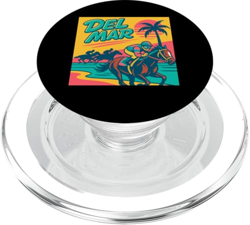 Del Mar Horse Racing Vollblut Santa Anita Pferdespieler PopSockets PopGrip für MagSafe Del Mar Horse Racing Vollblut Santa Anita Pferdespieler PopSockets PopGrip für MagSafe von Handicapping Horse Gear