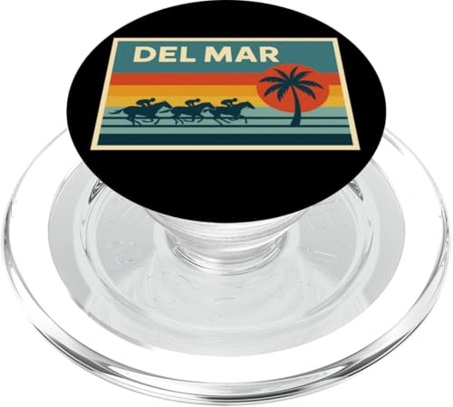 Del Mar Horse Racing Vollblut Santa Anita Pferdespieler PopSockets PopGrip für MagSafe Del Mar Horse Racing Vollblut Santa Anita Pferdespieler PopSockets PopGrip für MagSafe von Handicapping Horse Gear