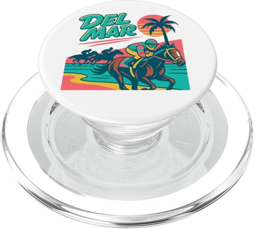 Del Mar Horse Racing Vollblut Santa Anita Pferdespieler PopSockets PopGrip für MagSafe Del Mar Horse Racing Vollblut Santa Anita Pferdespieler PopSockets PopGrip für MagSafe von Handicapping Horse Gear