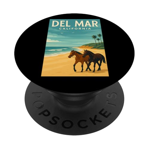 Del Mar Pferde, Pferderennen, Santa Anita, Del Mar, Cali PopSockets Klebender PopGrip von Handicapping Horse Gear
