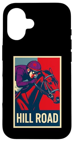 Hill Road Horse, Pferderennen, Del Mar, Santa Anita, Pferde Hülle für iPhone 16 von Handicapping Horse Gear