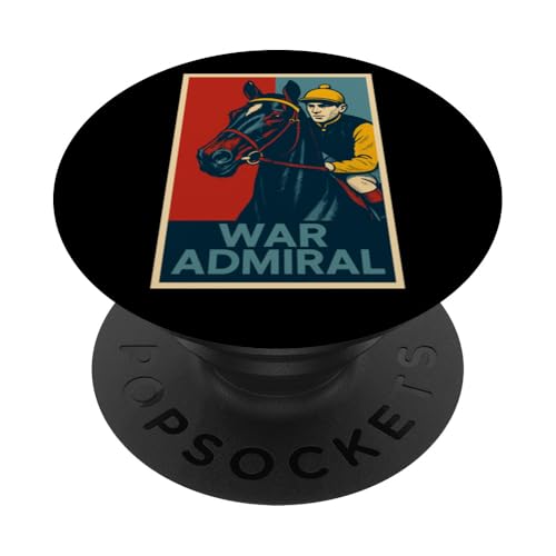 Kriegsadmiralpferd, Pferderennen, Del Mar, Santa Anita, Pferd PopSockets Klebender PopGrip von Handicapping Horse Gear