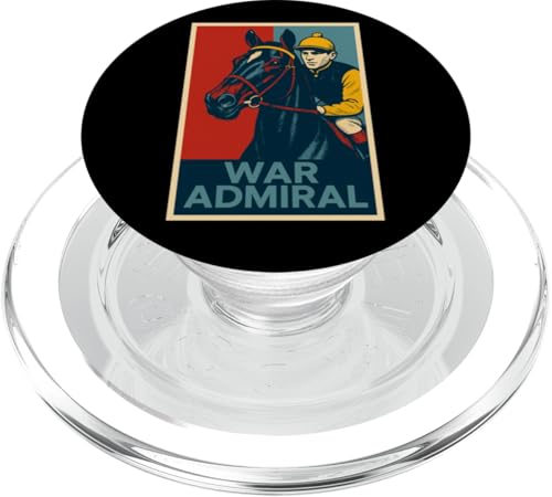 Kriegsadmiralpferd, Pferderennen, Del Mar, Santa Anita, Pferd PopSockets PopGrip für MagSafe Kriegsadmiralpferd, Pferderennen, Del Mar, Santa Anita, Pferd PopSockets PopGrip für MagSafe von Handicapping Horse Gear