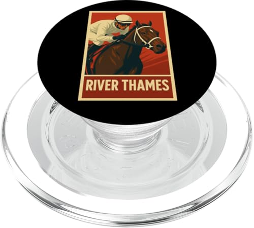 Pferd auf der Themse, Pferderennen, Santa Anita, Del Mar PopSockets PopGrip für MagSafe Pferd auf der Themse, Pferderennen, Santa Anita, Del Mar PopSockets PopGrip für MagSafe von Handicapping Horse Gear
