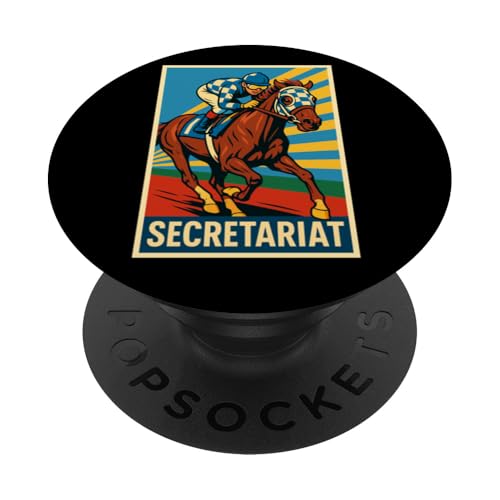 Sekretariat Pferd, Pferderennen, Del Mar, Santa Anita, Pferd PopSockets Klebender PopGrip Sekretariat Pferd, Pferderennen, Del Mar, Santa Anita, Pferd PopSockets Klebender PopGrip von Handicapping Horse Gear
