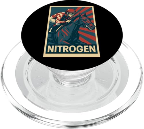 Stickstoffpferd, Pferderennen, Del Mar, Santa Anita, Pferde PopSockets PopGrip für MagSafe Stickstoffpferd, Pferderennen, Del Mar, Santa Anita, Pferde PopSockets PopGrip für MagSafe von Handicapping Horse Gear
