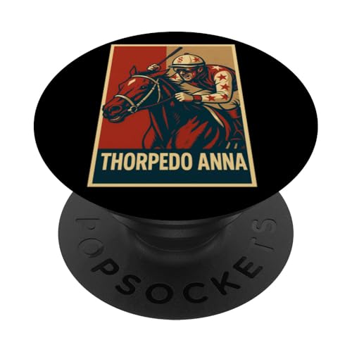 Thorpedo Anna Pferd, Pferderennen, Del Mar, Santa Anita PopSockets Klebender PopGrip Thorpedo Anna Pferd, Pferderennen, Del Mar, Santa Anita PopSockets Klebender PopGrip von Handicapping Horse Gear