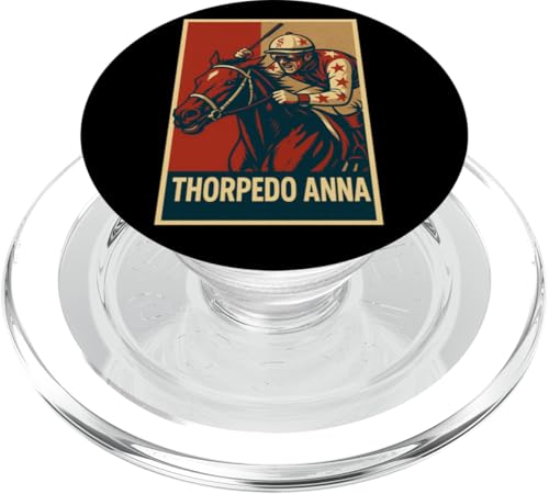 Thorpedo Anna Pferd, Pferderennen, Del Mar, Santa Anita PopSockets PopGrip für MagSafe Thorpedo Anna Pferd, Pferderennen, Del Mar, Santa Anita PopSockets PopGrip für MagSafe von Handicapping Horse Gear