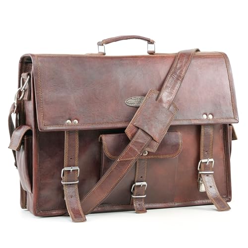 Handgefertigt World Leder Messenger Taschen für Männer Frauen Herren Aktentasche Laptop Tasche Best Computer Schulter, Schule Distressed Tasche von Handmade World