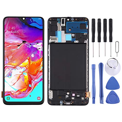 Handy-Ersatzteile TFT Material LCD-Bildschirm und Digitizer Vollmontage mit Rahmen für Samsung for Galaxy A70 Mobile Displays von Handy-Ersatzteile