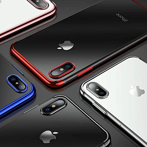 Handy Lux® Schutz Hülle Clear Cover Transparent Case Durchsichtig Glänzend Silikon Tasche für Huawei P30 PRO, Silber von Handy Lux