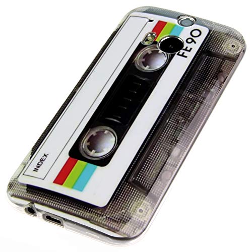 Handy Lux® Schutz Hülle Etui Silikon TPU Case Cover Design Motiv für Samsung Note 20, Kassette Retro von Handy Lux