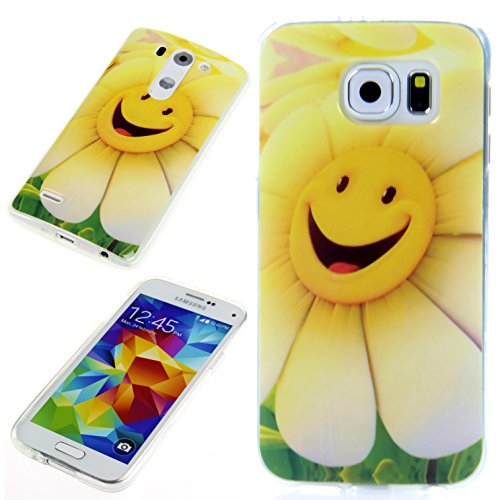 Handy Lux® Schutz Hülle Etui Silikon TPU Cover Case Design Motiv für Samsung Galaxy S5 Mini - Sonnenblume von Handy Lux