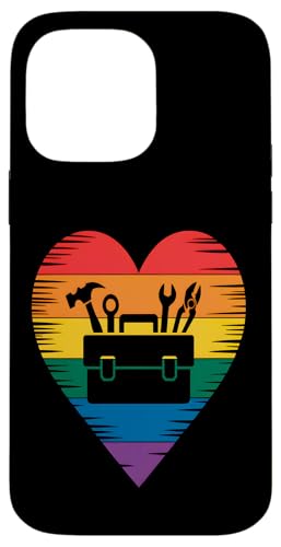 LGBT Toolbox Herz Hülle für iPhone 14 Pro Max LGBT Toolbox Herz Hülle für iPhone 14 Pro Max von Handyman Apparel