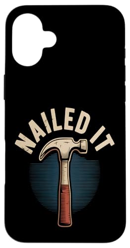 Nailed It Lustiger Hammer Heimwerker Retro Hülle für iPhone 16 Plus Nailed It Lustiger Hammer Heimwerker Retro Hülle für iPhone 16 Plus von Handyman Apparel
