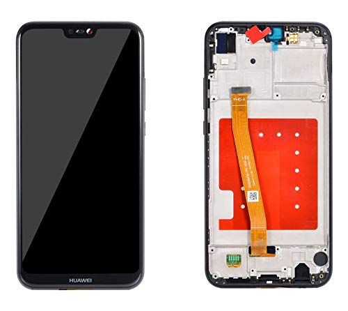 Handyteile24 ✅ ? ? ? ? LCD Display Digitizer Bildschirm Touchscreen Touch Screen Glas mit Rahmen in Schwarz/Black für Huawei P20 Lite von Handyteile24 ✅