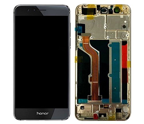 Handyteile24 ✅ ? ? ? ? LCD Display Touchscreen Touch Digitizer Bildschirm mit Rahmen in Black/Schwarz für Huawei Honor 8 von Handyteile24 ✅