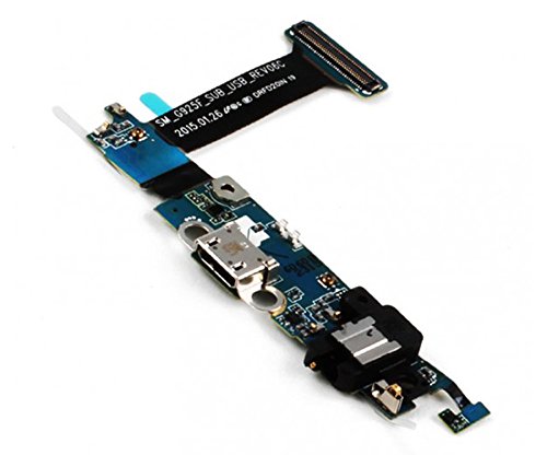 Handyteile24 ✅ Ladebuchse Connector USB Audio Buchse Mikrofon Flex für Samsung Galaxy S6 Edge G925F von Handyteile24 ✅
