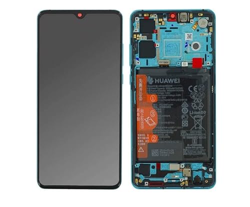 Handyteile24 ✅ ? ? ? ? OLED Display Bildschirm Touchscreen mit Rahmen und Akku in Blau/Aurora Blue Für Huawei P30-02352NLN von Handyteile24 ✅