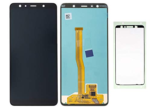 Handyteile24 ✅ Super Amoled Display Bildschirm Anzeige Touchscreen Digitizer in Schwarz mit Klebestreifen GH96-12078A für Samsung Galaxy A7 2018 A750F von Handyteile24 ✅