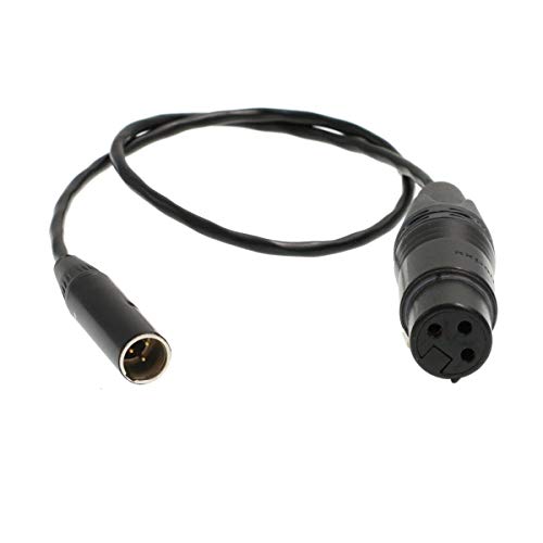 BMPCC Kamera-Audiokabel TA3M auf XLR 3 Pin Mikrofon für Blackmagic Design Pocket Cinema Kamera 4K 6K Video Assist (30cm) von HangTon Connect