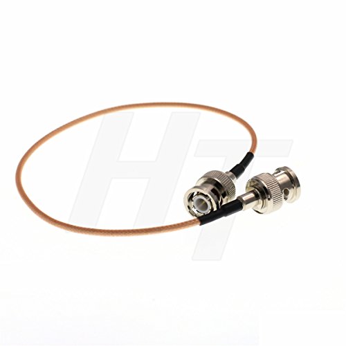 HangTon BNC HD SDI Video RF Kabel Koax Jumper Adapter Low Loss Signalübertragung 50 Ohm RG316 BNC Stecker auf Stecker für Kamera Monitor (10 Meter) von HangTon Connect