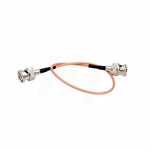 HangTon BNC HD SDI Video RF Kabel Koax Jumper Adapter Low Loss Signalübertragung 50Ohm RG316 BNC Stecker auf Stecker für Kamera Monitor (30cm) von HangTon Connect