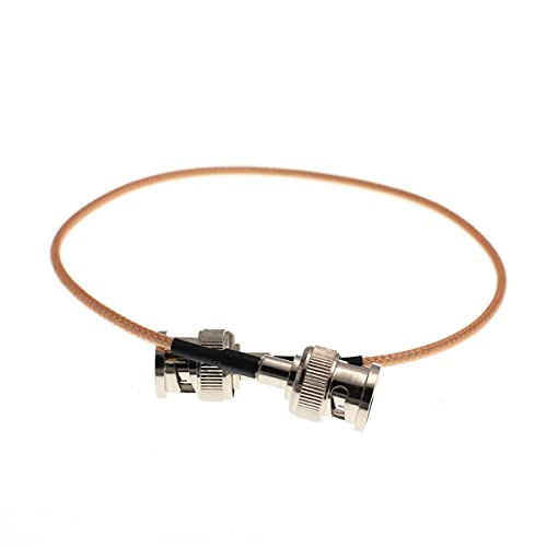 HangTon BNC HD SDI Video RF Kabel Koaxialkabel Jumper Adapter Low Loss Signalübertragung 50 Ohm RG316 BNC Stecker auf Stecker für Kamera Monitor (15 cm) von HangTon Connect