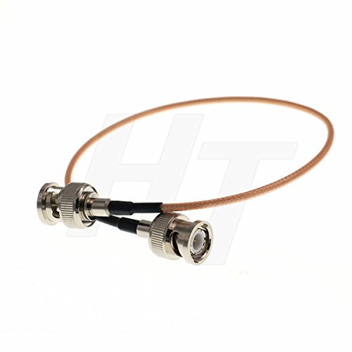 HangTon BNC SDI Video RF Kabel Koax Jumper Patch-Adapter Low Loss Signalübertragung 50 Ohm RG316 BNC Stecker auf Stecker für Kamera Monitor (60 cm) von HangTon Connect