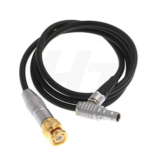 Timecode Sync-Kabel BNC auf rechtwinkligem 5-poligem Zoom F8 Lokit zu Timecode Systemen Alexa Kamera Sound Devices (BNC auf RA 5-polig) von HangTon Connect